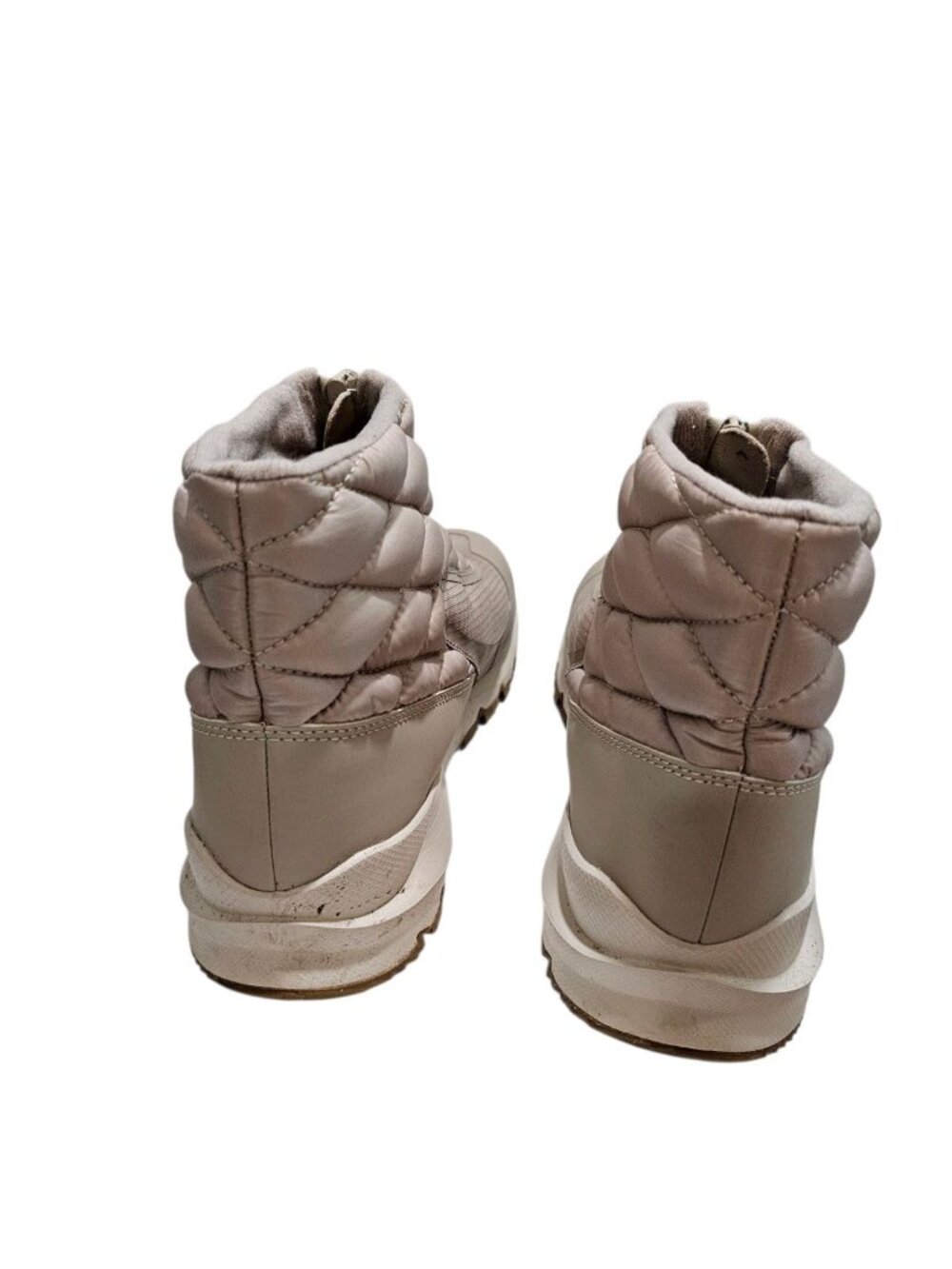 The North Face Womens 10 Thermoball Eco Quilted Zip Boots Taupe Rare Gorpcore - Picture 5 of 7